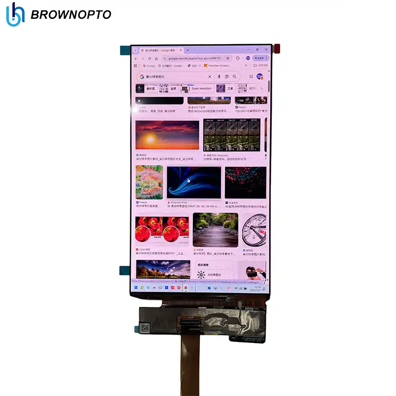 7 Zoll FHD+ AMOLED – 144 Hz Bildwiederholfrequenz, integrierter Touchscreen | BROWNOPTO