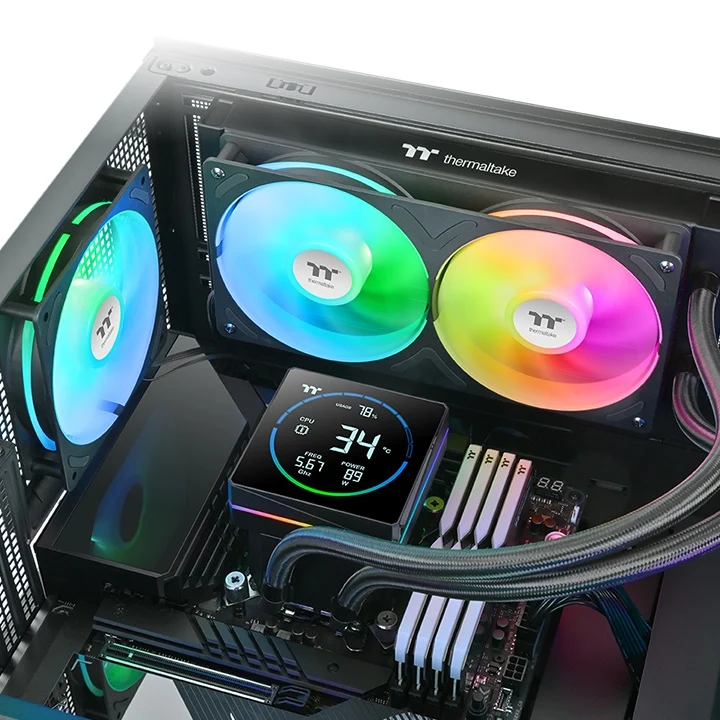 TH240-S V3 ARGB AIO Wasserkühlung - Segment-LCD-Display