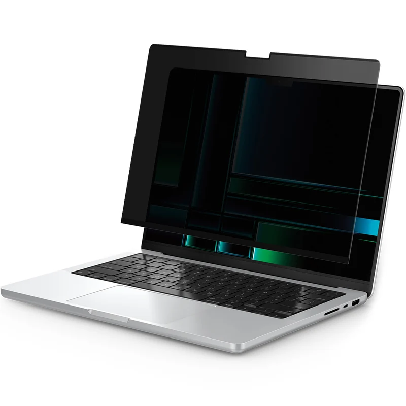 Folie mit Sichtschutzfilter für MacBook Pro 16" 2024-2021, Spigen SafeView Privacy Filter