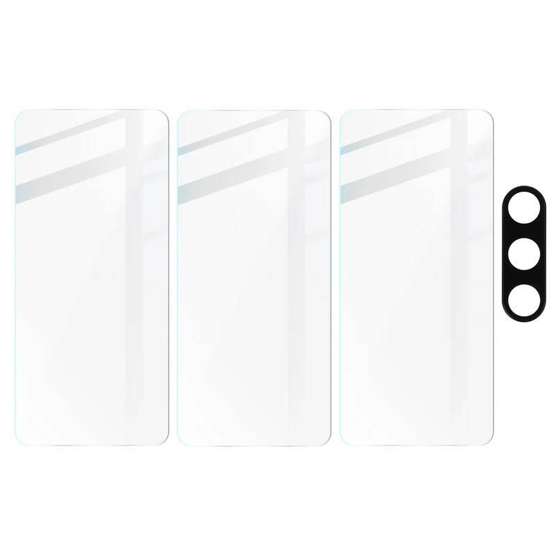 Gehärtetes Glas - 3 Stück + Kameraschutz für Galaxy A54 5G, Bizon Glass Clear Pack