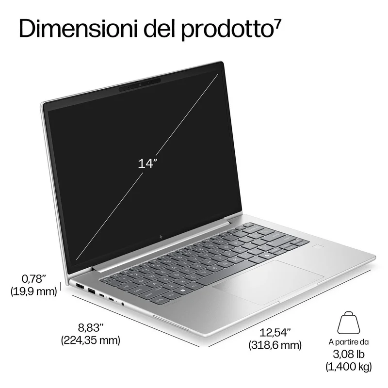HP INC. EB 6 G2I 14 AI ULTRA 5 335 16/512 5G W11P 3YOFF