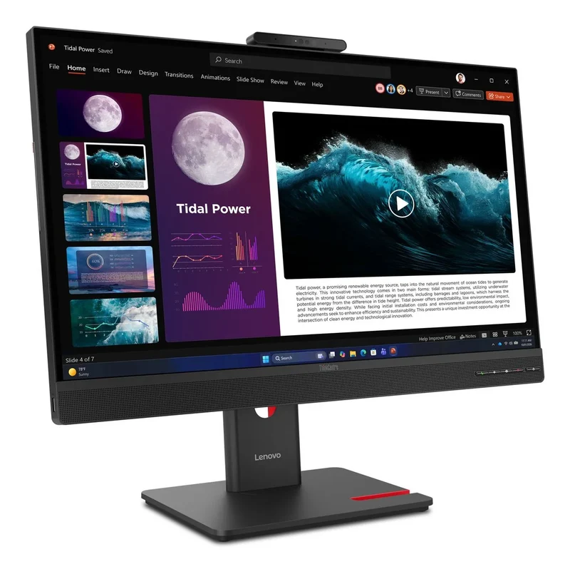 Lenovo ThinkCentre TIO27 Gen6 27" QHD | Intel Core i5-10500T | WebCam Casse Audio FreeDOS Monitor NUOVO