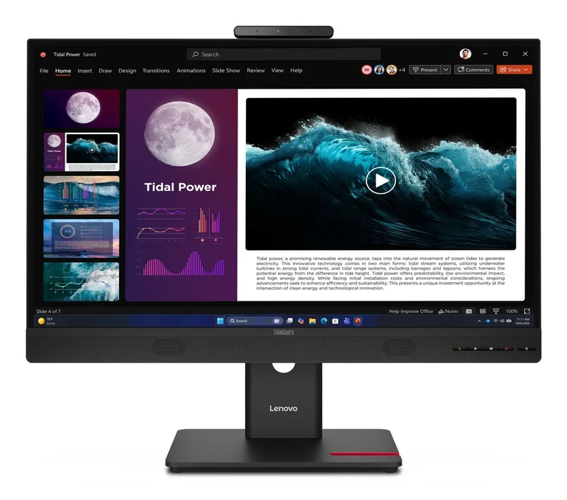 Lenovo ThinkCentre TIO27 Gen6 27" QHD | Intel Core i5-10500T | WebCam Casse Audio FreeDOS Monitor NUOVO