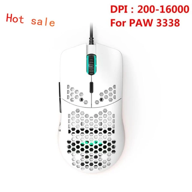 Ajazz New Lightweight Wired Mouse AJ390 Hollow-Out Gaming Mouce Mice 6 DPI Adjustable 7Key AJ390R