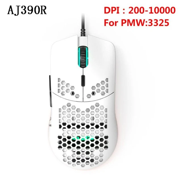 Ajazz New Lightweight Wired Mouse AJ390 Hollow-Out Gaming Mouce Mice 6 DPI Adjustable 7Key AJ390R