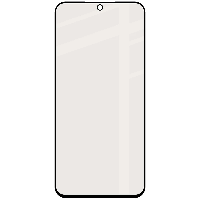 Mattes Hartglas für Galaxy S26 FE / S25 FE, Bizon Glass Matte, Schwarzer Rahmen