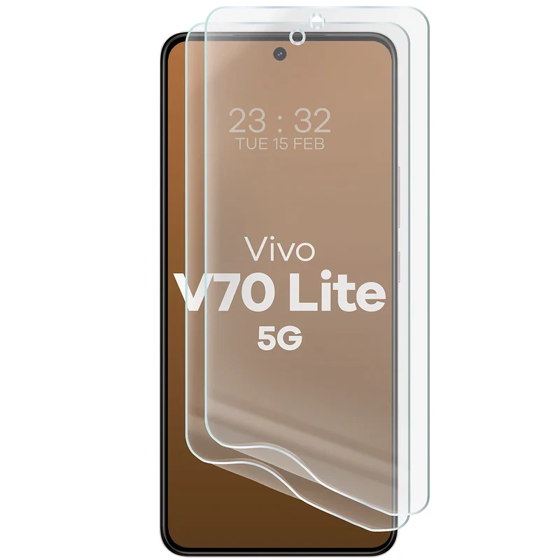 Matte Folie für Vivo V70 Lite 5G, Bizon Film Matte Duo, 2 Stück