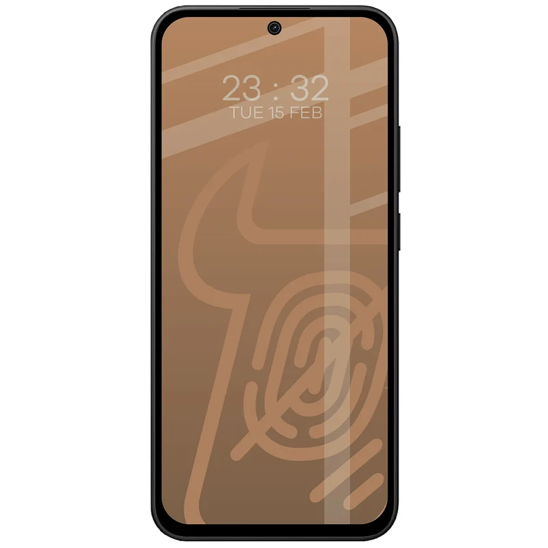 Mattes Hartglas für Xiaomi Redmi Note 17 4G/5G, Bizon Glass Matte, Schwarzer Rahmen