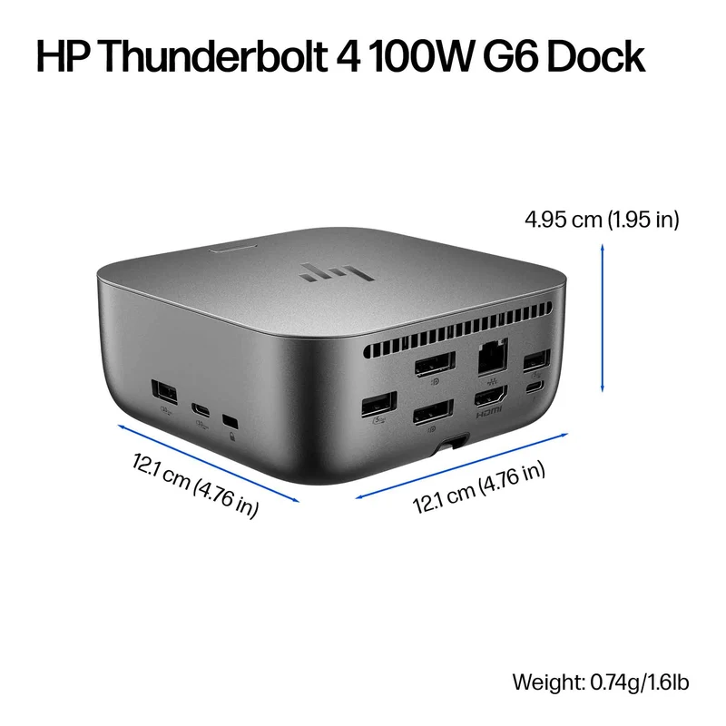 HP Thunderbolt 4 100W G6 Dock: Docking Station USB-C per PC e Notebook Prodotto NUOVO