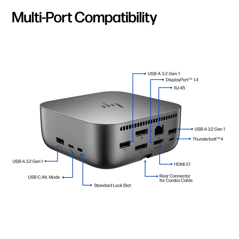 HP Thunderbolt 4 100W G6 Dock: Docking Station USB-C per PC e Notebook Prodotto NUOVO