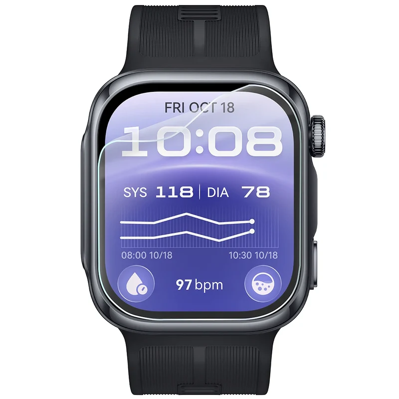 Schutzfolie für den Bildschirm für Huawei Watch D3, Bizon Watch HydroFlex, 3 Stück