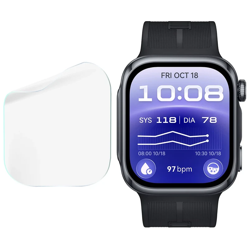 Schutzfolie für den Bildschirm für Huawei Watch D3, Bizon Watch HydroFlex, 3 Stück
