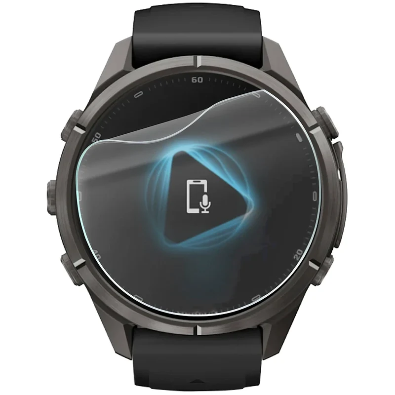 Schutzfolie für den Bildschirm für Garmin Fenix 9 Pro (43 mm), Bizon Watch HydroFlex, 3 Stück