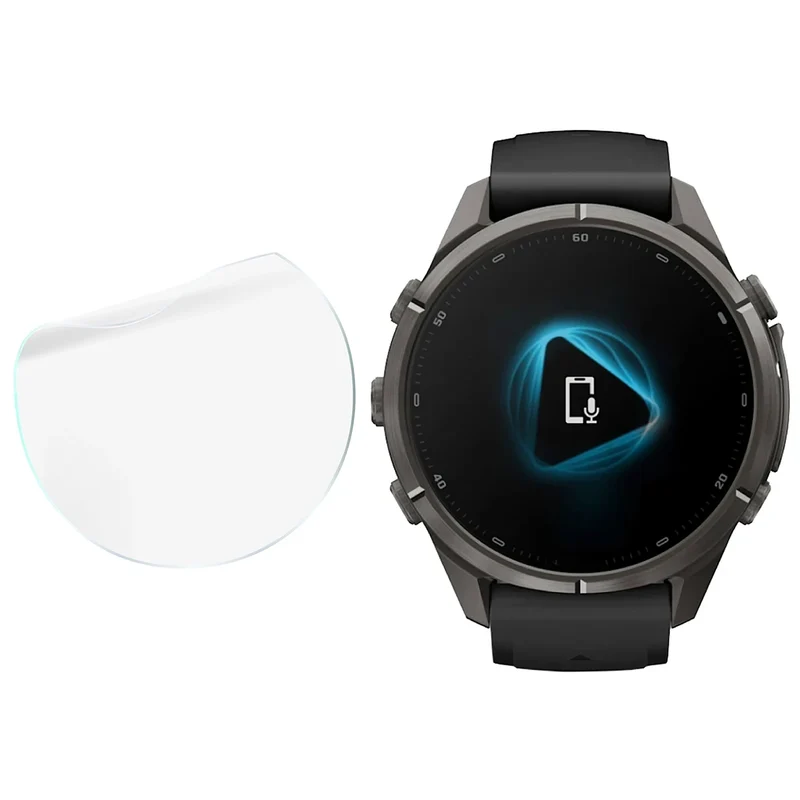 Schutzfolie für den Bildschirm für Garmin Fenix 9 Pro (43 mm), Bizon Watch HydroFlex, 3 Stück