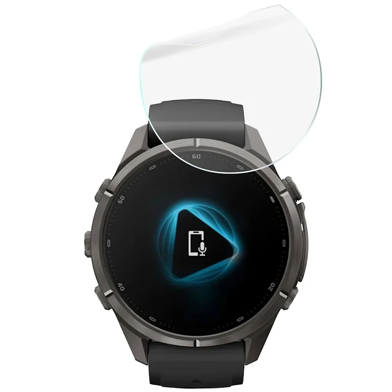 Schutzfolie für den Bildschirm für Garmin Fenix 9 Pro (43 mm), Bizon Watch HydroFlex, 3 Stück