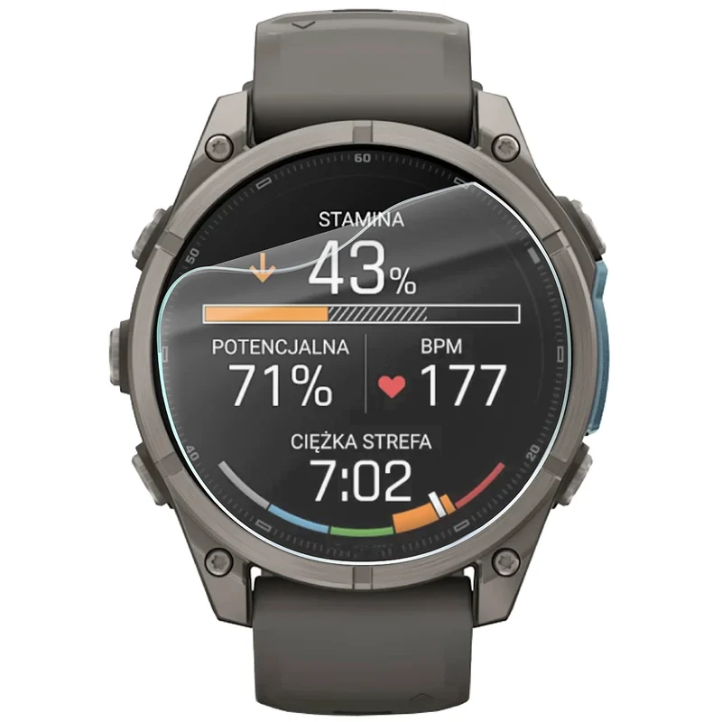 Schutzfolie für den Bildschirm für Garmin Fenix 9 (47 mm), Bizon Watch HydroFlex, 3 Stück