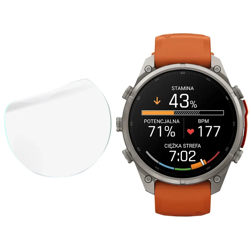 Schutzfolie für den Bildschirm für Garmin Fenix 9 Pro (47 mm), Bizon Watch HydroFlex, 3 Stück
