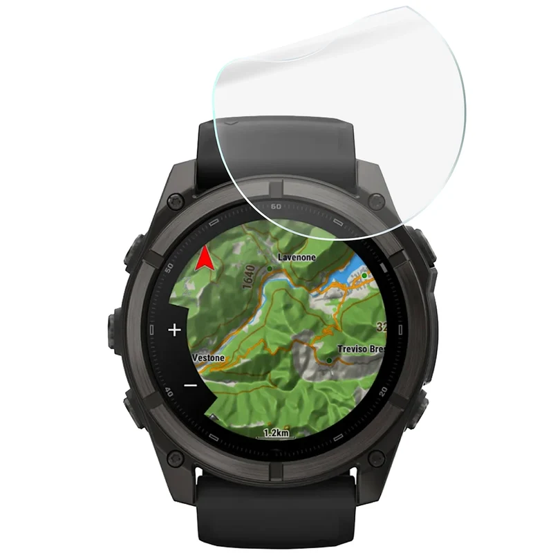 Schutzfolie für den Bildschirm für Garmin Fenix 9 (51 mm), Bizon Watch HydroFlex, 3 Stück