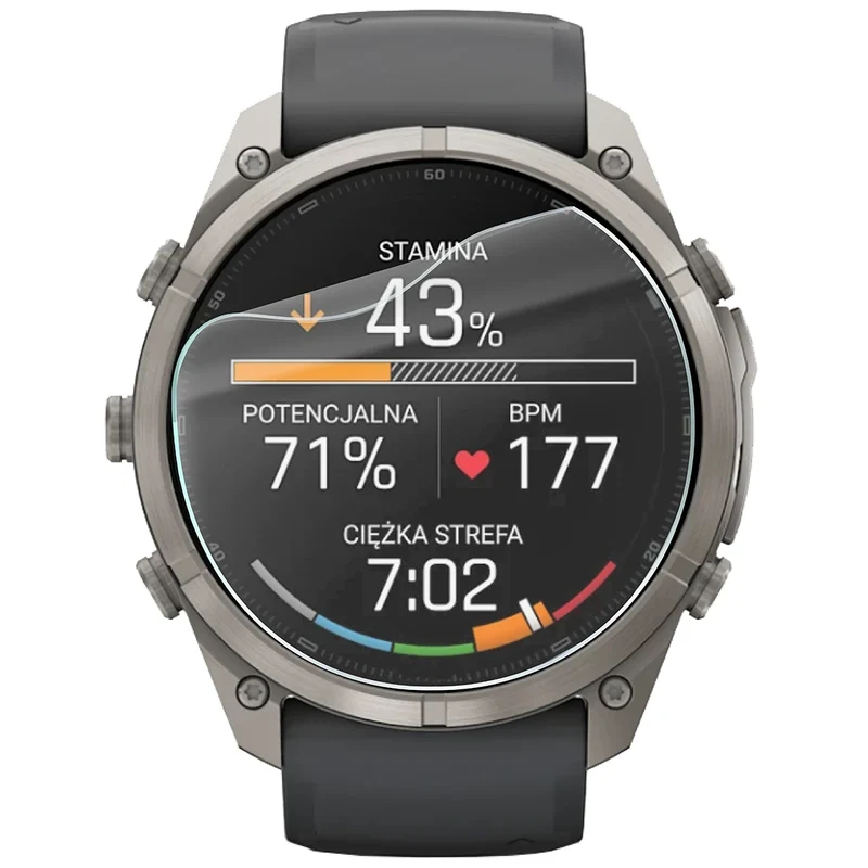 Schutzfolie für den Bildschirm für Garmin Fenix 9 Pro (51 mm), Bizon Watch HydroFlex, 3 Stück