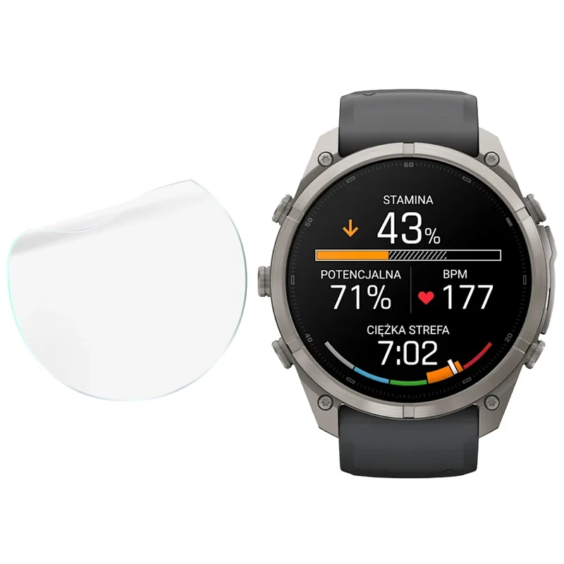 Schutzfolie für den Bildschirm für Garmin Fenix 9 Pro (51 mm), Bizon Watch HydroFlex, 3 Stück