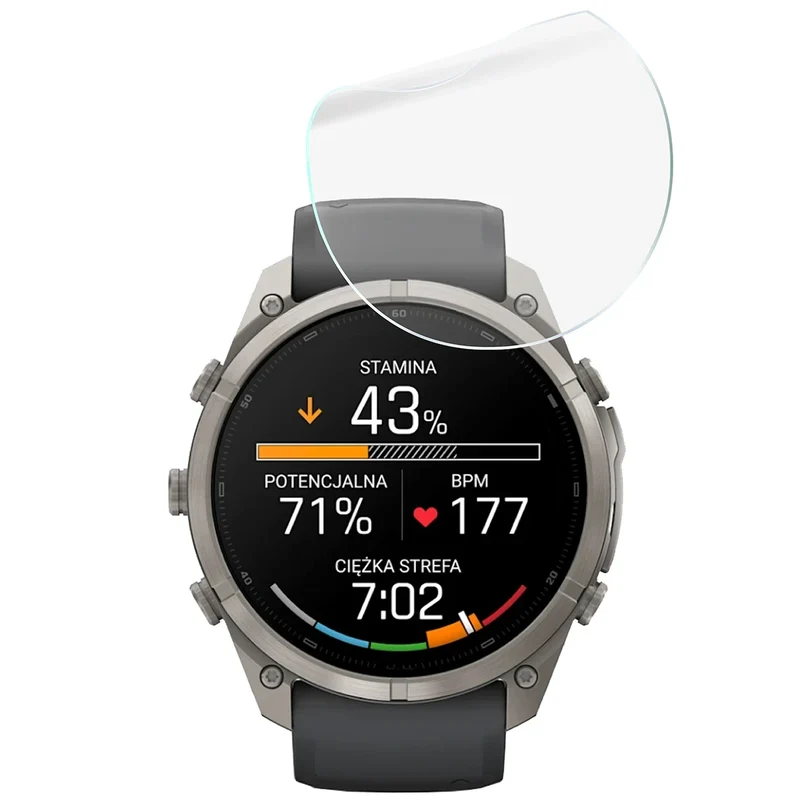 Schutzfolie für den Bildschirm für Garmin Fenix 9 Pro (51 mm), Bizon Watch HydroFlex, 3 Stück