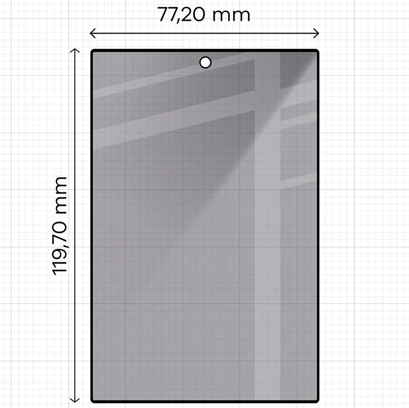 Gehärtetes Glas mit Privatschutzfilter für Galaxy Z Fold8, Bizon Glass Edge Shadow Duo, getönt mit schwarzer Rahmen, 2 Stück