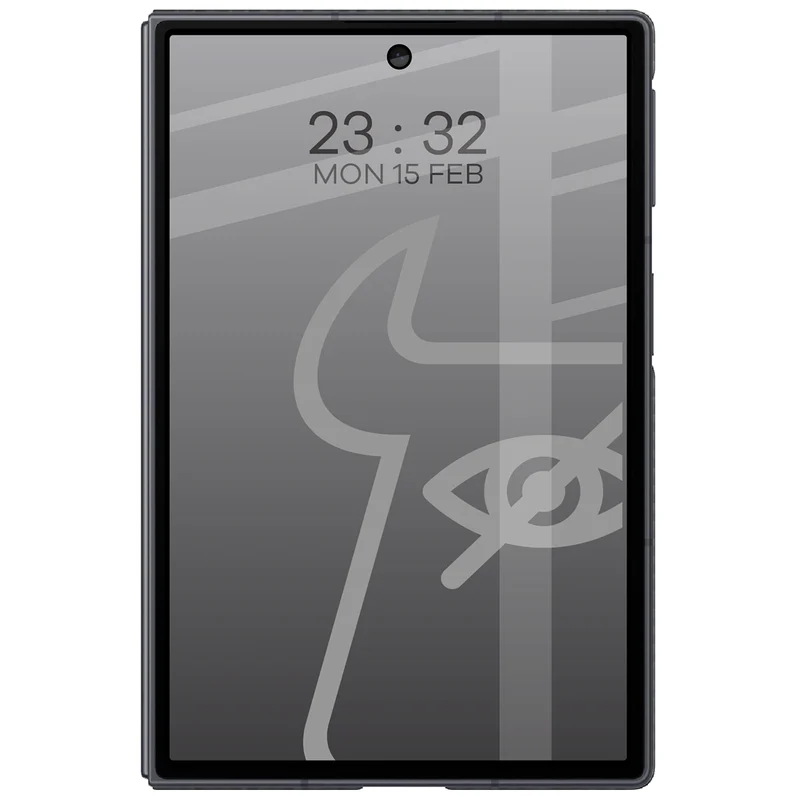Gehärtetes Glas mit Privatschutzfilter für Galaxy Z Fold8, Bizon Glass Edge Shadow Duo, getönt mit schwarzer Rahmen, 2 Stück
