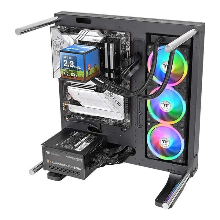 MINECUBE 360 Ultra ARGB AIO Wasserkühlung - Quad-LCD-Cube-Display
