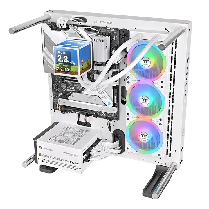MINECUBE 360 Ultra ARGB AIO Wasserkühlung - Quad-LCD-Cube-Display
