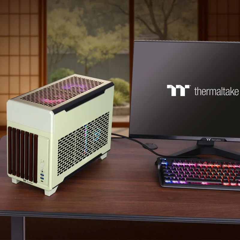 TR100 WS Matcha Green PC Gehäuse