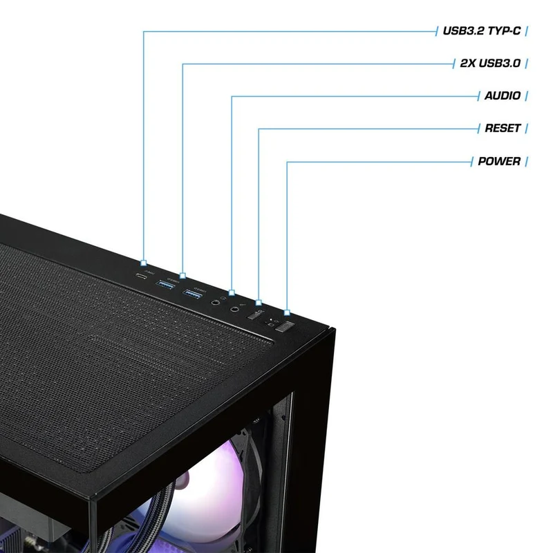 Blue Treant 5060Ti Black LCGS Gaming PC
