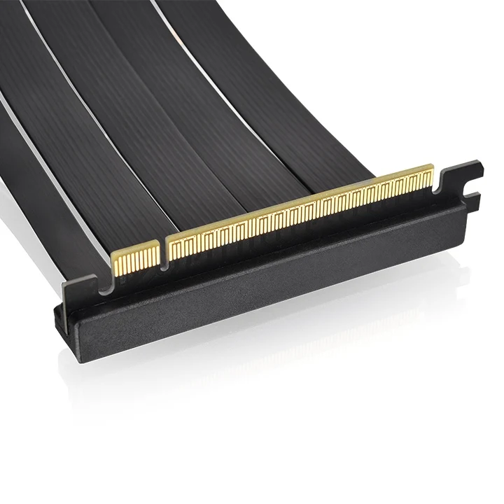 PCI-E 4.0 Dual 90 Degree Riser Cable 130mm Black