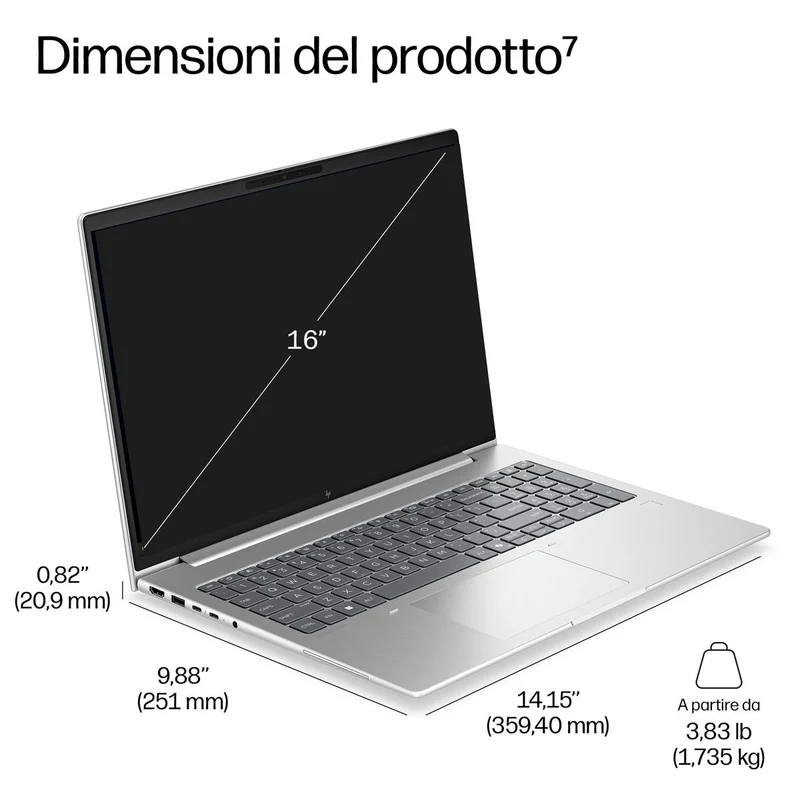 HP INC. EB 6 G2I 16 AI ULTRA 7 355 24/512 W11P 3YOFF
