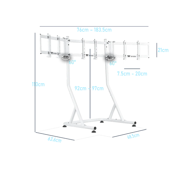 Triple Racing Monitor Stand