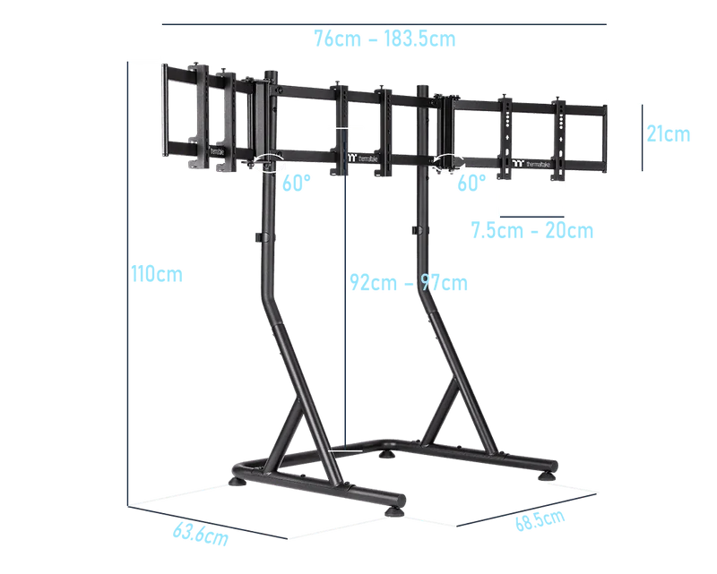 Triple Racing Monitor Stand