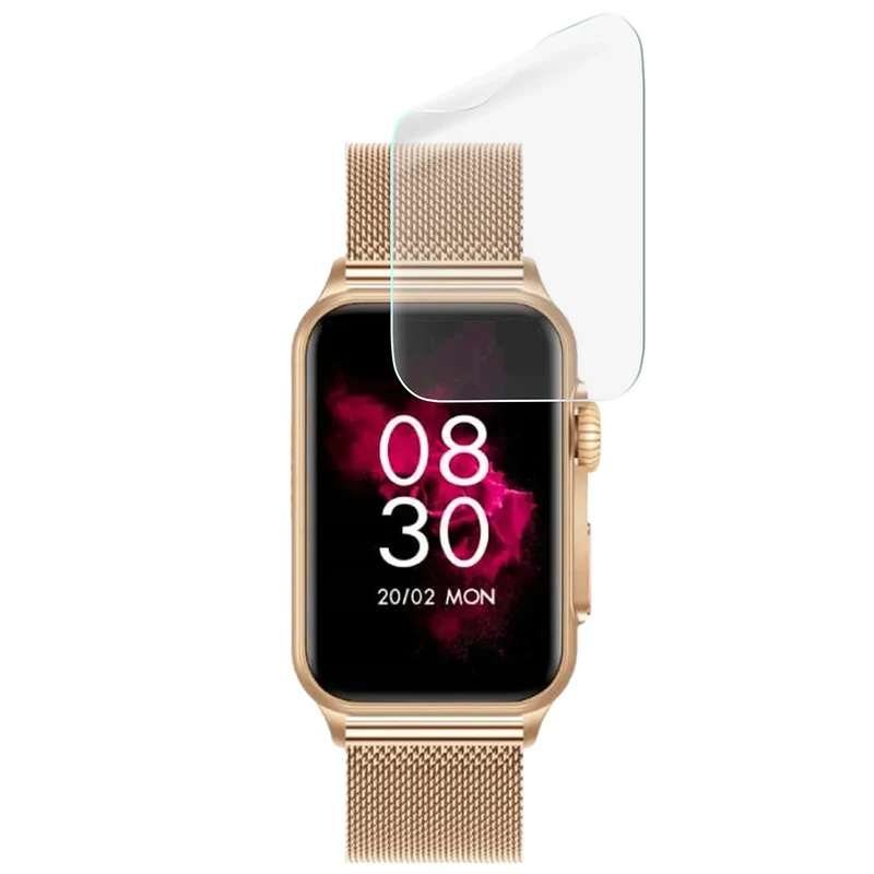 Schutzfolie für den Bildschirm für Vess GE-50, Bizon Watch HydroFlex, 3 Stück