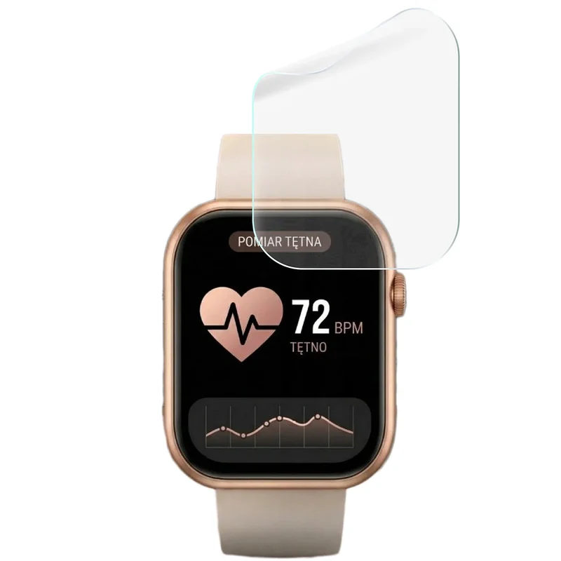 Schutzfolie für den Bildschirm für Vess K7Pro, Bizon Watch HydroFlex, 3 Stück