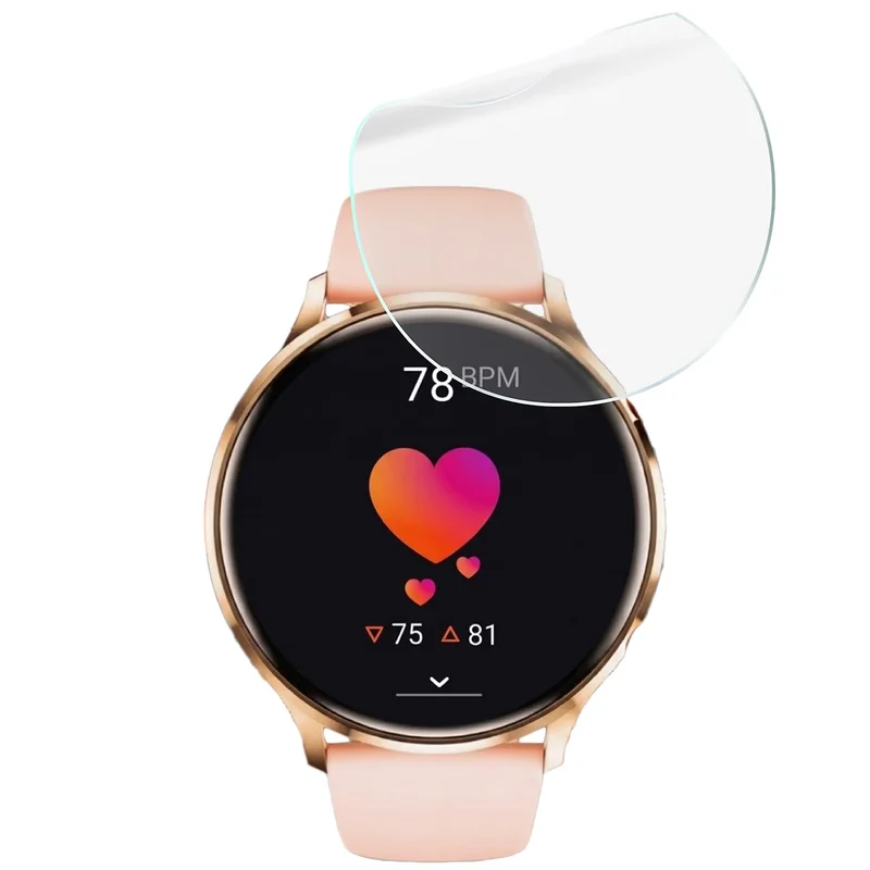 Schutzfolie für den Bildschirm für Vess Q40S, Bizon Watch HydroFlex, 3 Stück