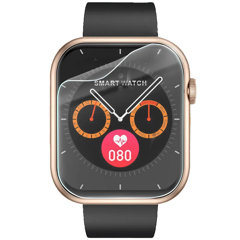 Schutzfolie für den Bildschirm für JG Smart QX7 Pro, Bizon Watch HydroFlex, 3 Stück