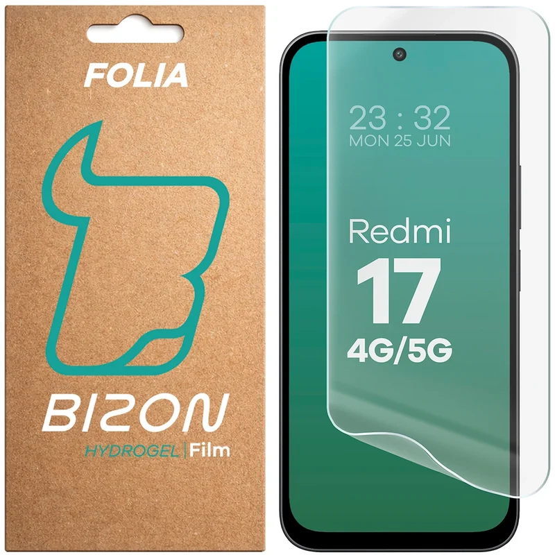 Hydrogel Folie für den Bildschirm für Xiaomi Redmi 17 4G/5G, Bizon Film Hydrogel Front, 1 Stück