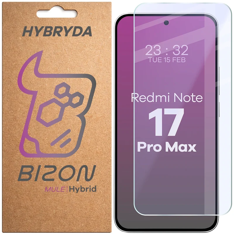 Flexibles Hybridglas für Xiaomi Redmi Note 17 Pro Max 5G, Bizon Hybrid Mule