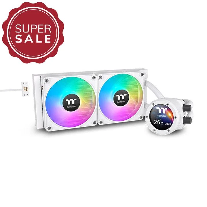 TH280 V2 Ultra EX ARGB Snow White AIO Wasserkühlung - LCD-Display