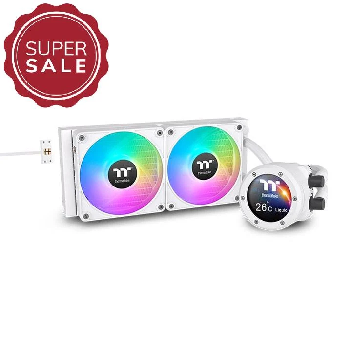 TH240 V2 Ultra EX ARGB Snow White AIO Wasserkühlung - LCD-Display