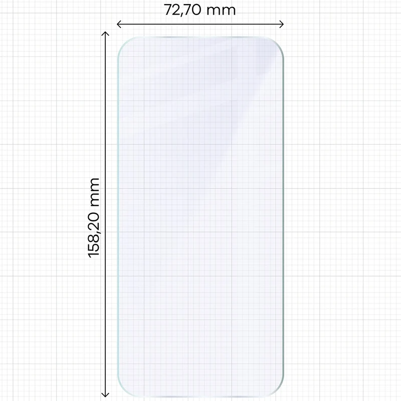 Flexibles Hybridglas für iPhone 18 Pro Max, Bizon Hybrid Mule Duo, 2 Stück