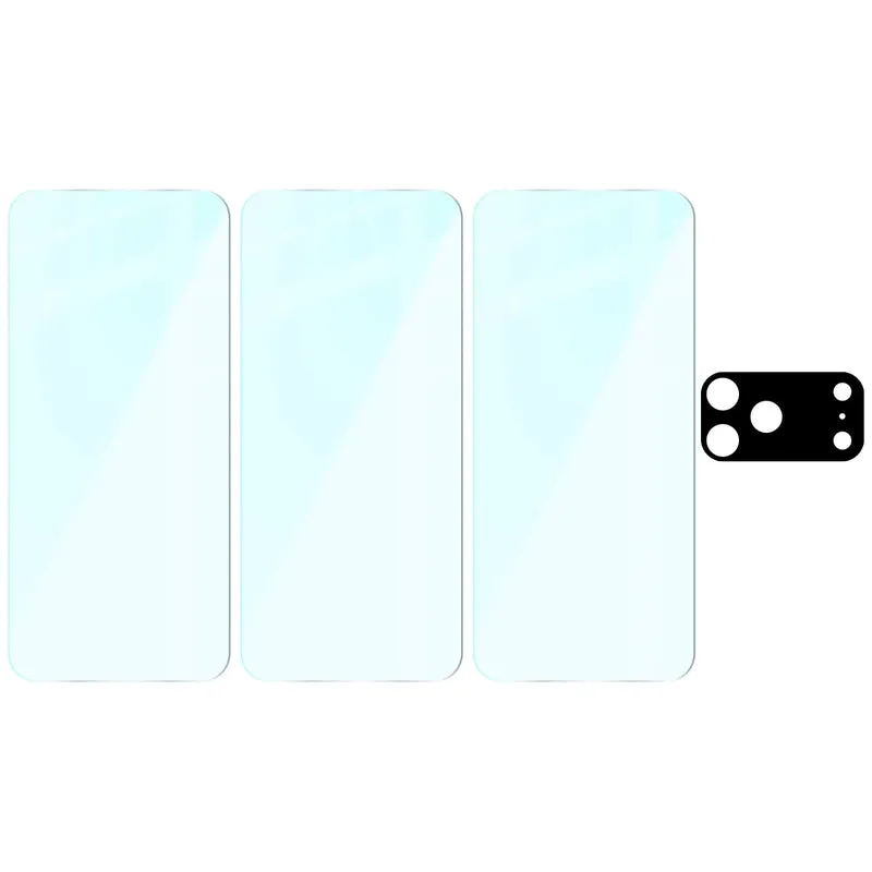 Gehärtetes Glas - 3 Stück + Kameraschutz für iPhone 18 Pro Max, Bizon Glass Clear Pack