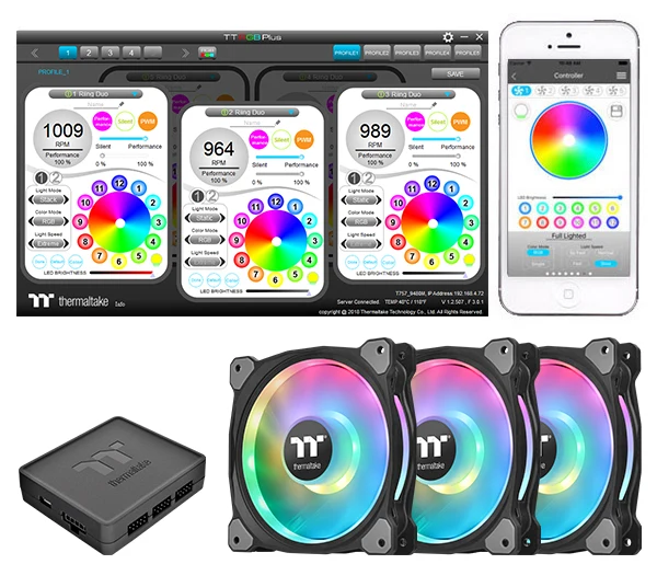Riing Duo 14 RGB Dual Riing Gehäuselüfter (3-Fan Pack)