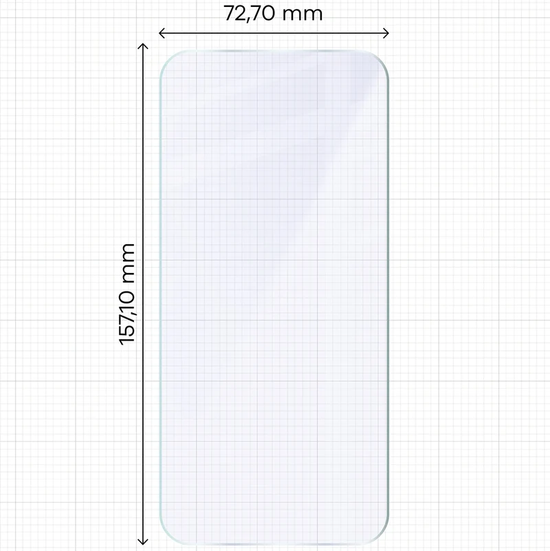 Flexibles Hybridglas für OPPO Reno16 Pro, Bizon Hybrid Mule