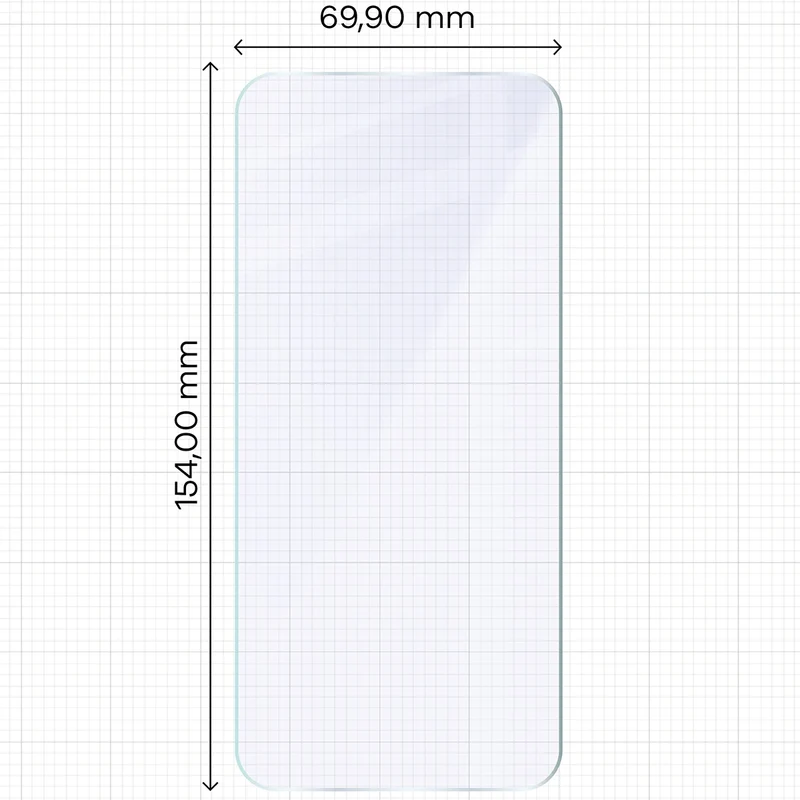 Flexibles Hybridglas für Oppo Reno16 F / Reno16 FS, Bizon Hybrid Mule