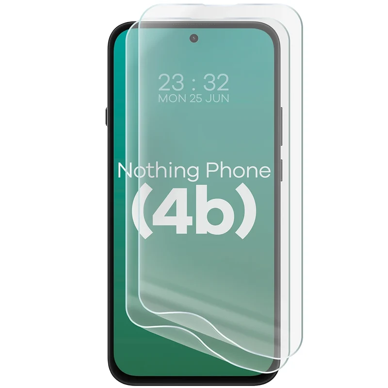 Hydrogel Folie für den Bildschirm für Nothing Phone (4b), Bizon Film Hydrogel Front Duo, 2 Stück