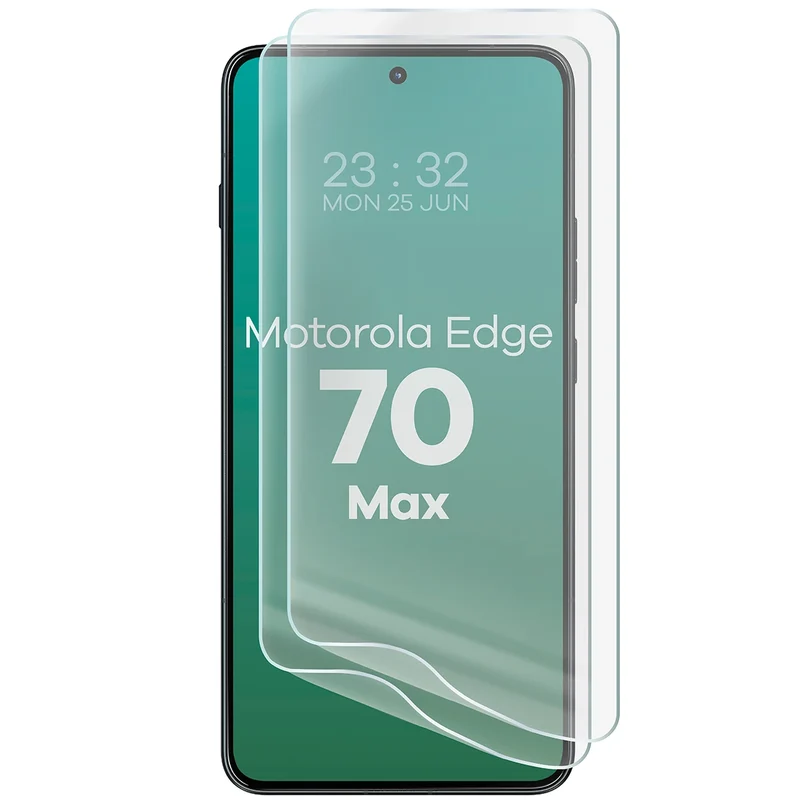 Hydrogel Folie für den Bildschirm für Motorola Edge 70 Max, Bizon Film Hydrogel Front Duo, 2 Stück